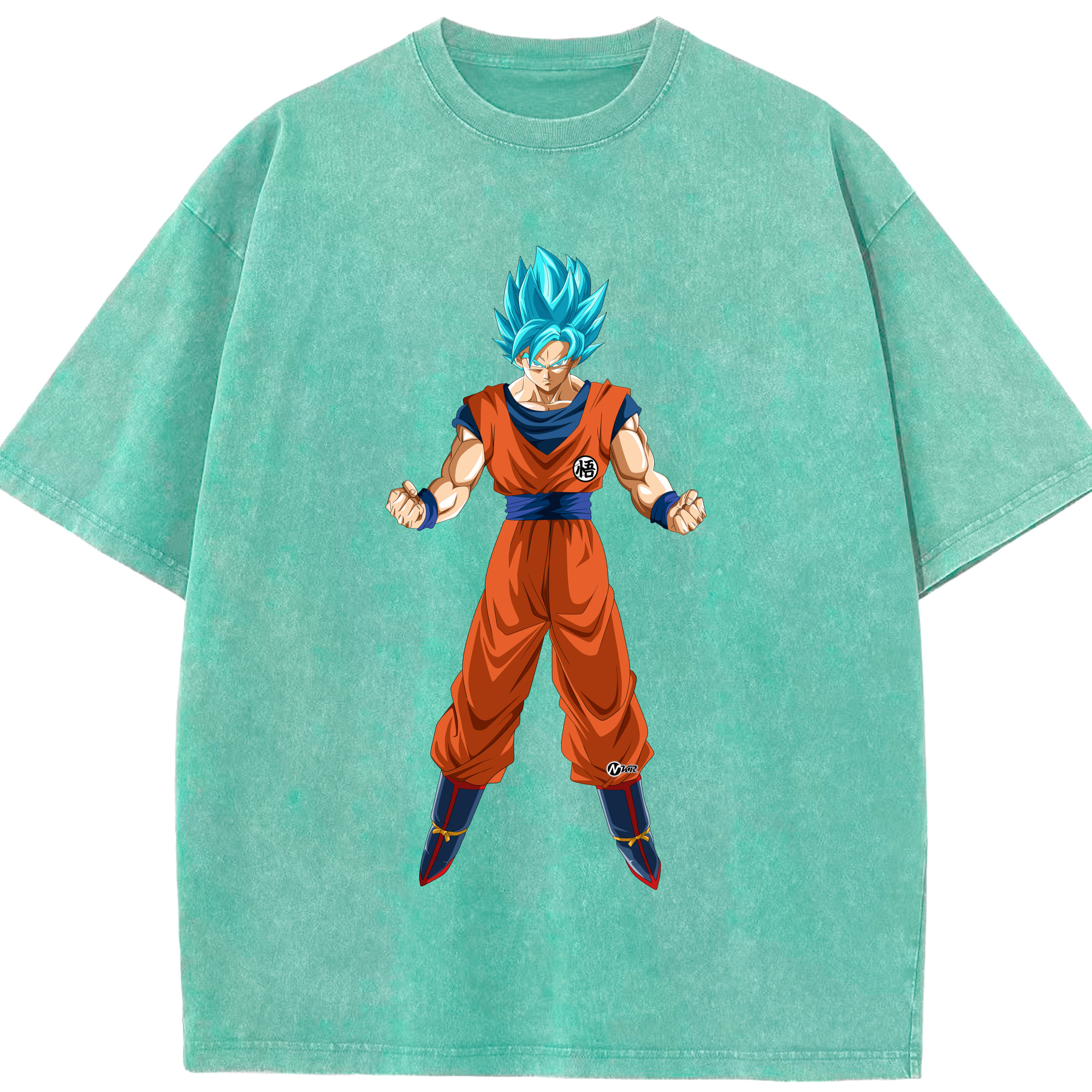 （画像用） ドラゴンボール 孫悟空（そん ごくう）Son Goku カカロット DRAGON BALL Kakarotto 綿100% ヴィンテージ風 半袖Tシャツ（フロントプリント）